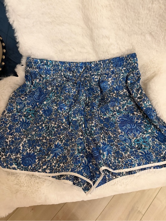 Sandro Pants - Sandro Blue Floral Print Shorts